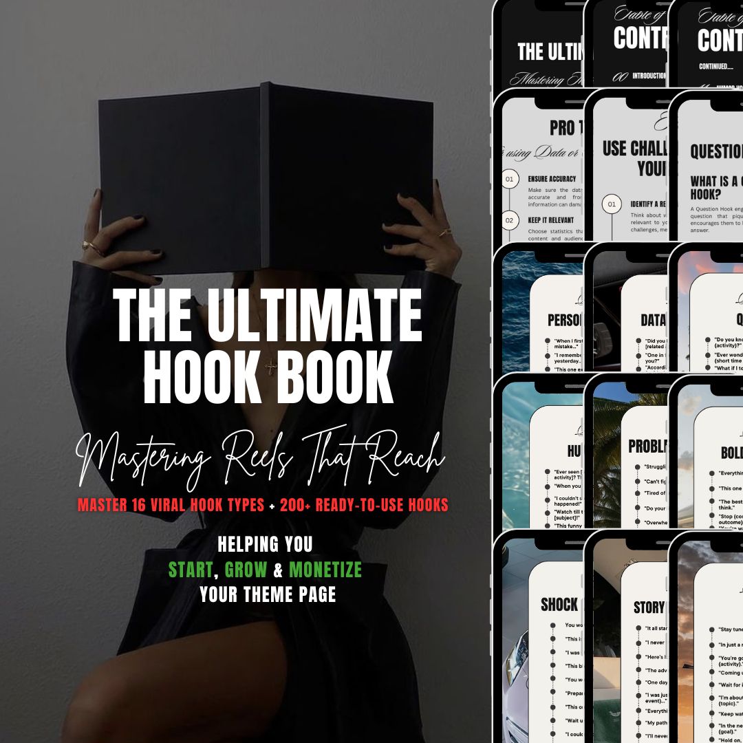 200+ Viral Hooks- The Ultimate Hook Book Ebook