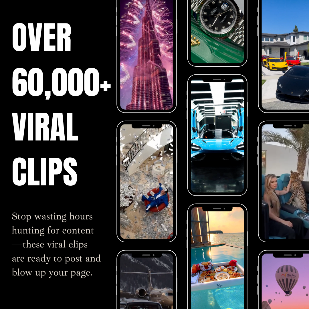 60,000+ Luxury & Lifestyle Videos - Reels Mega Bundle - for Instagram & TikTok