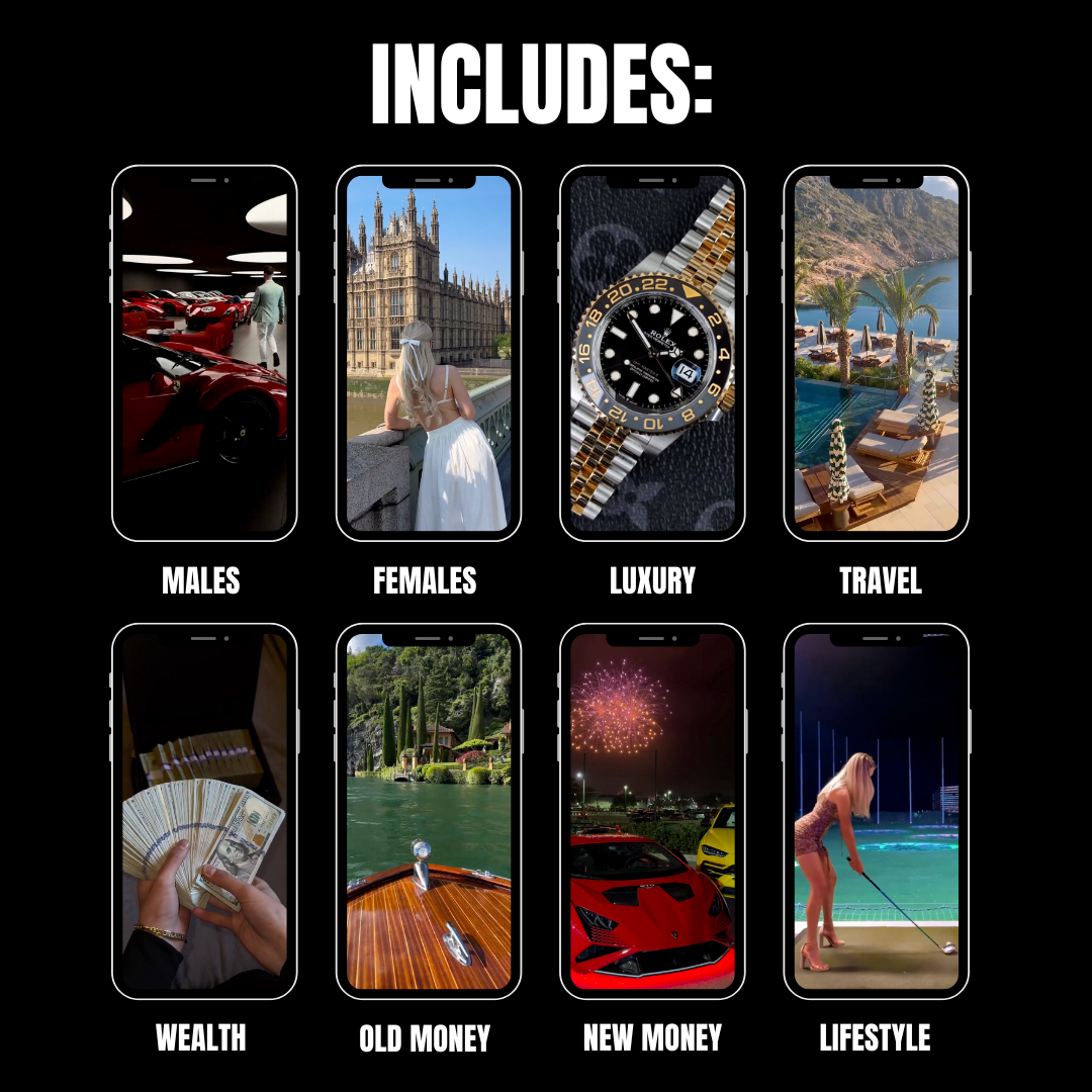 60,000+ Luxury & Lifestyle Videos - Reels Mega Bundle - for Instagram & TikTok