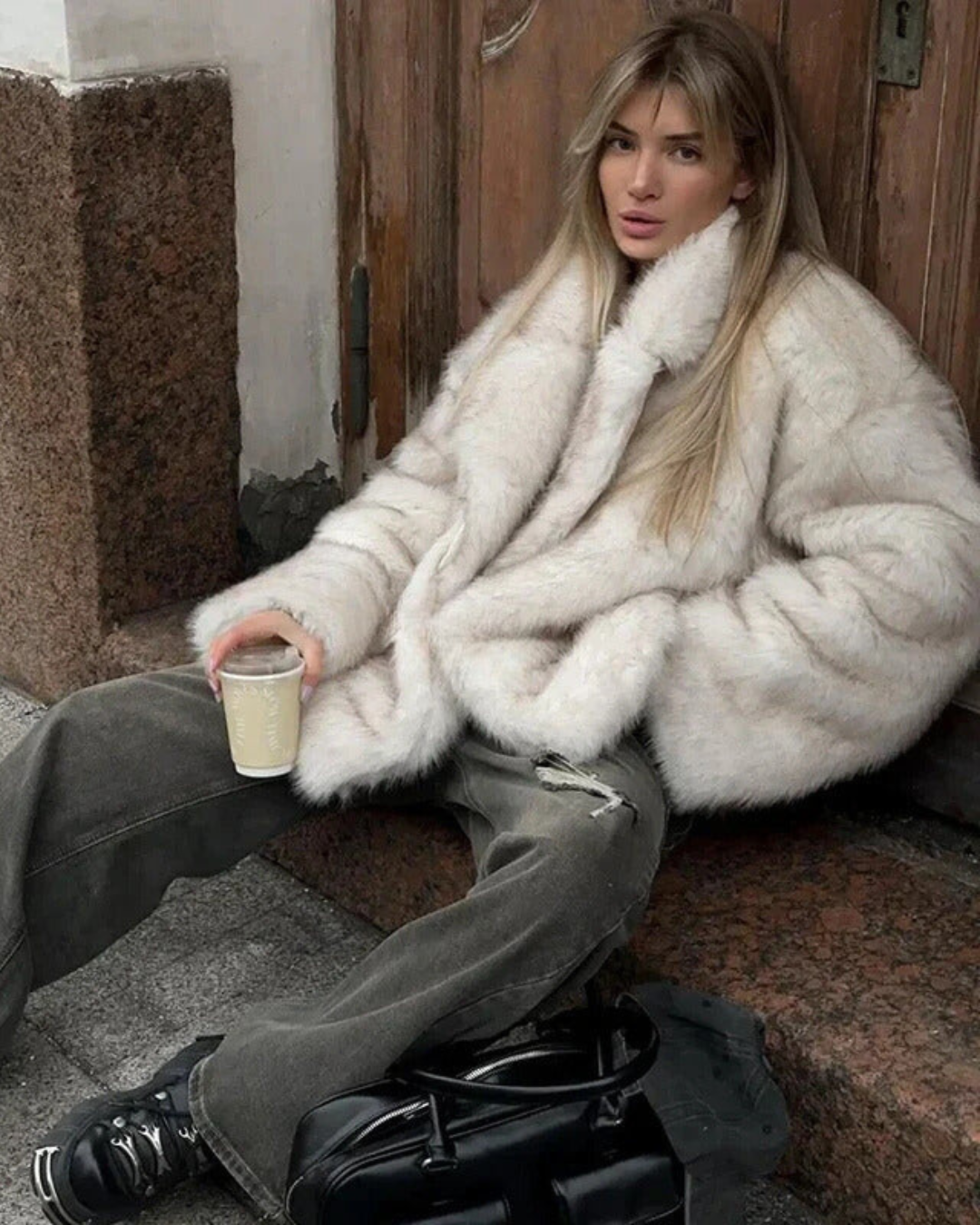 THE PLUSH FAUX FUR COAT