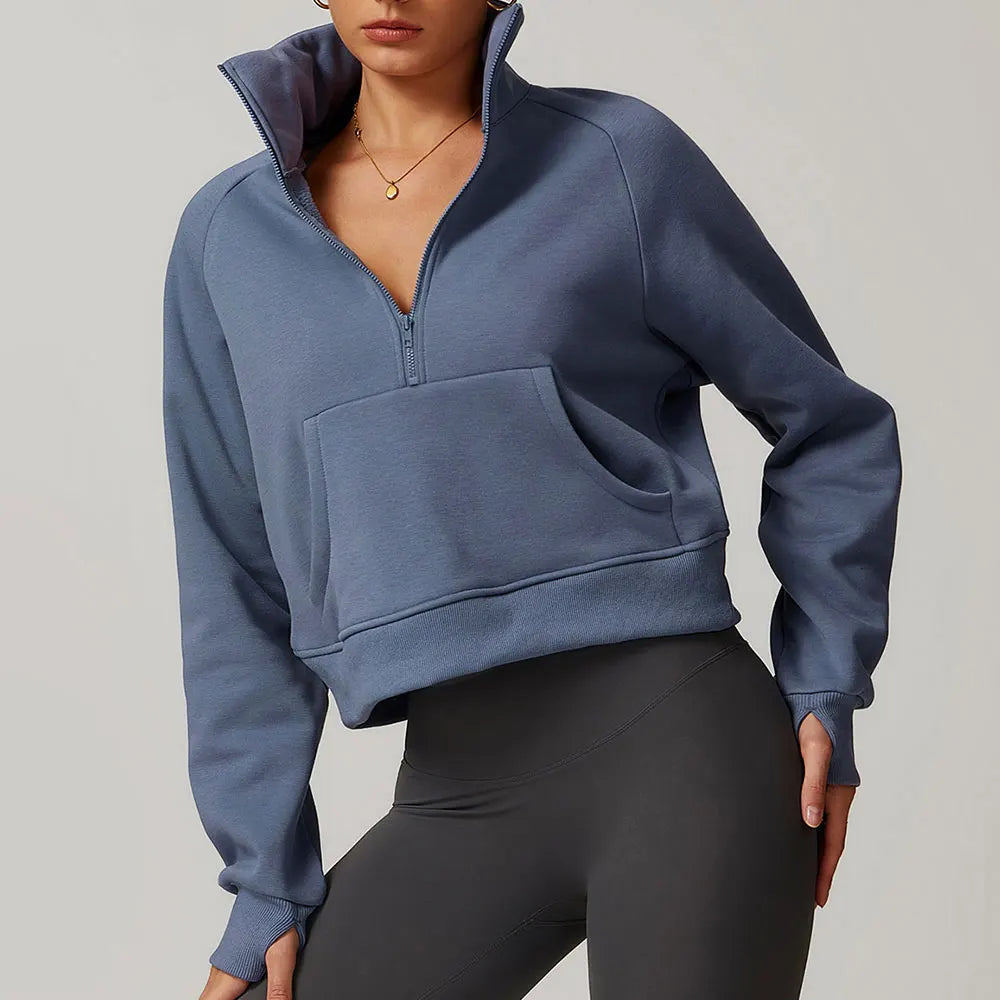 The Unstoppable Half-Zip Sweater - Elevate Blue Grey / S